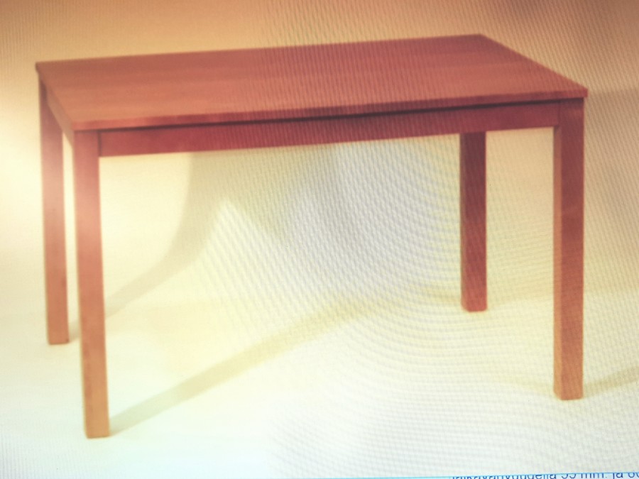 Kontio kiinteäkantinen pöytä 120x82 tai erikoiskokoja